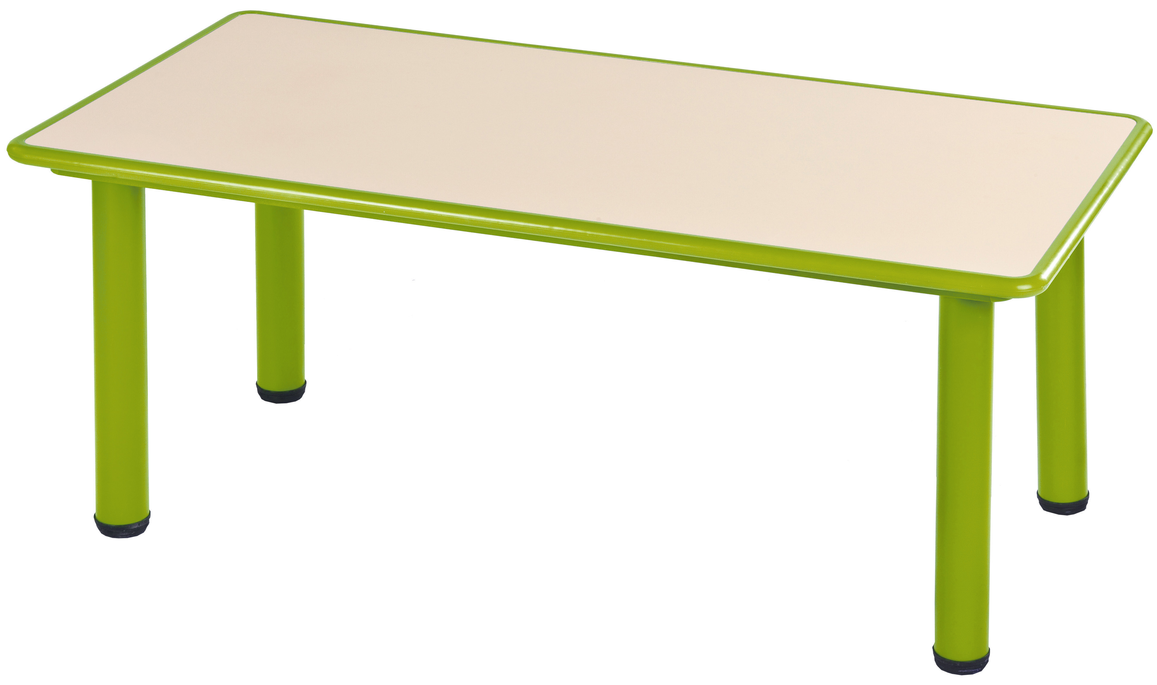 שולחן קנט פלסטיק 120*60 - ירוק ליים - תמונה מספר 1