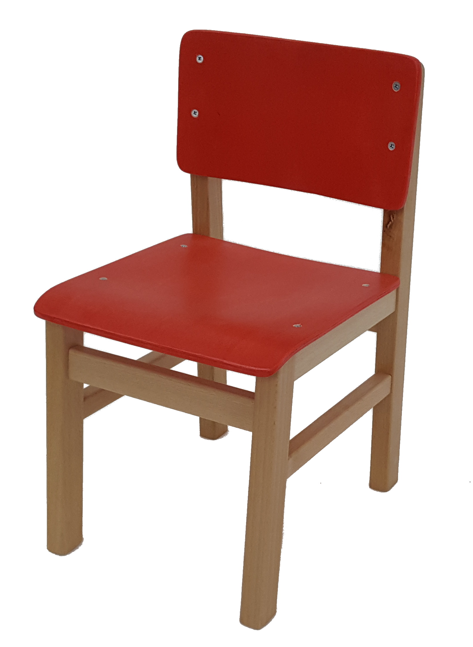 כיסא גן רגל עץ בוק צבעוני - תמונה מספר 1