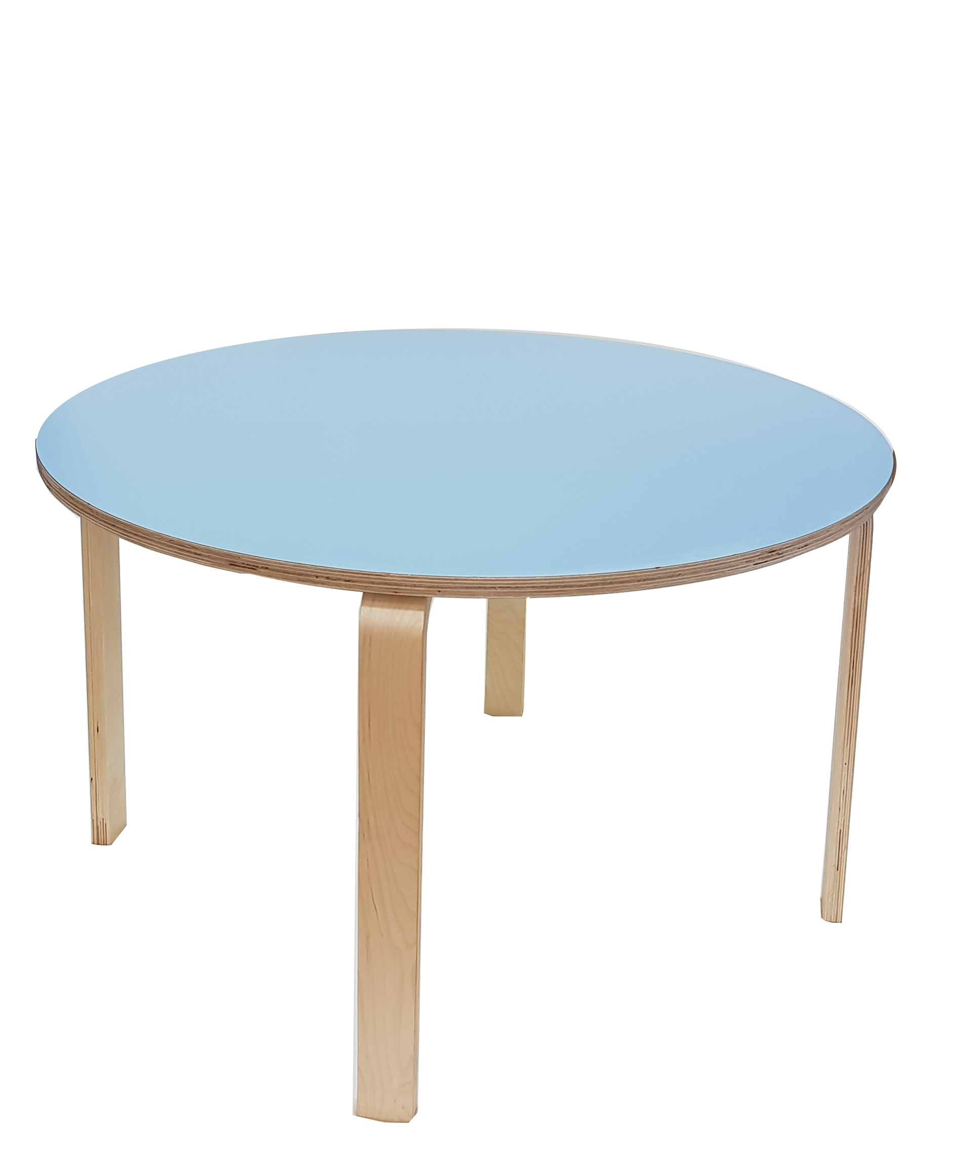 שולחן עגול רגל עץ מעוצבת קוטר 60 ס