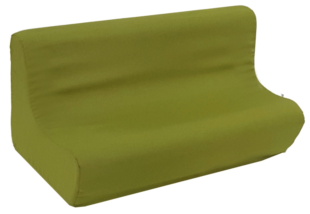 ספת סלון תלת מושבית רכה - ירוק ליים - תמונה מספר 1