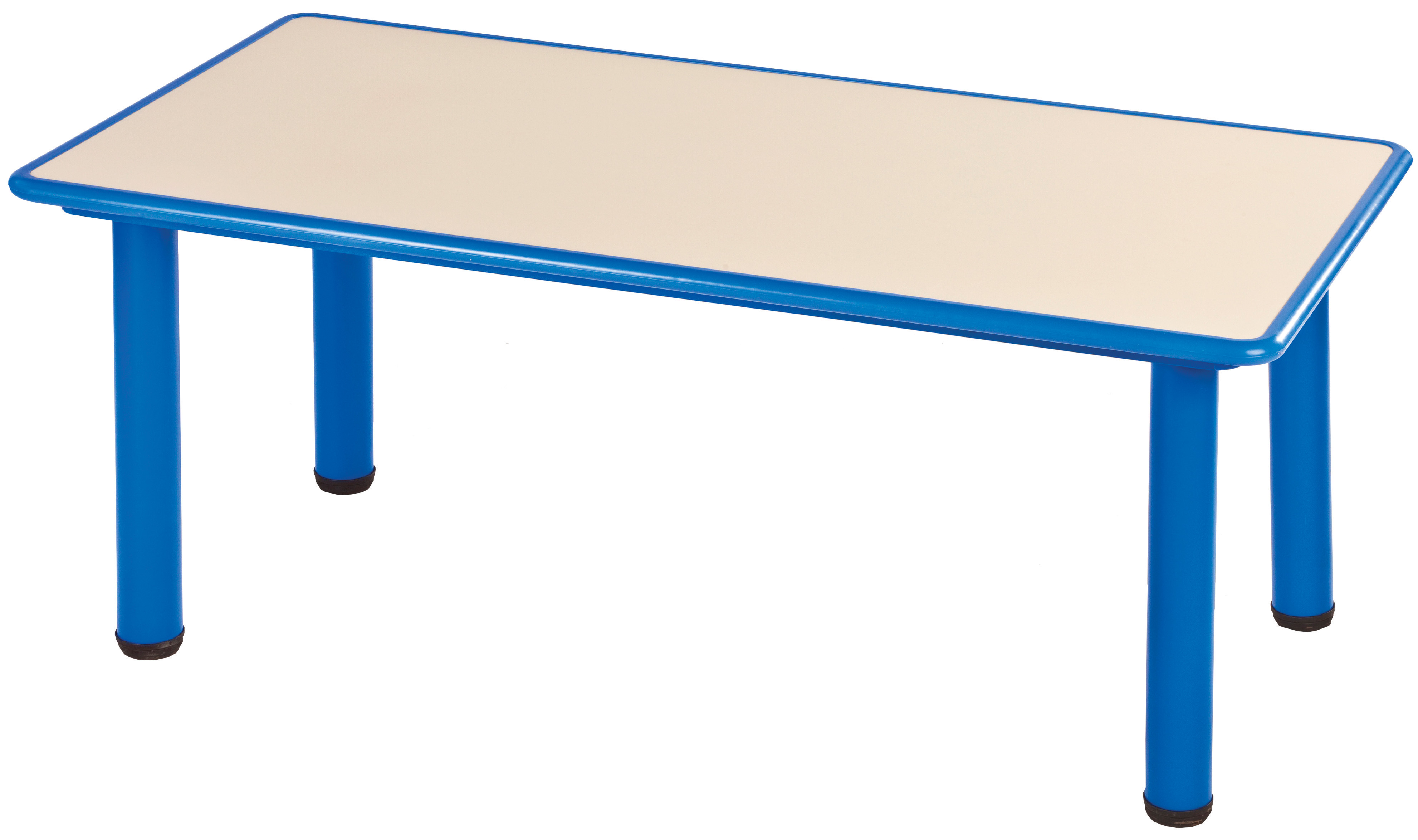 שולחן קנט פלסטיק 120*60 - כחול - תמונה מספר 1