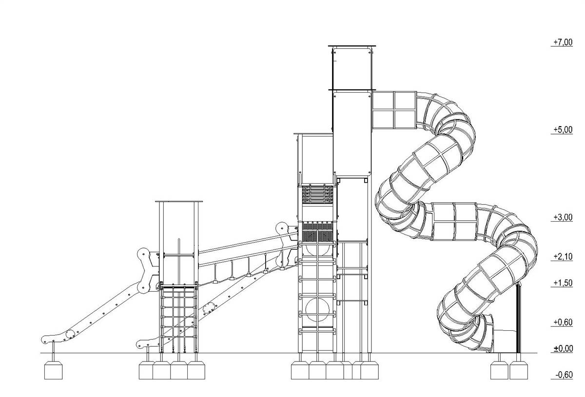 ST  - מתקן משולב נגיש - Dynamic Tower סדרת אורבן: 9.0 - תמונה מספר 2