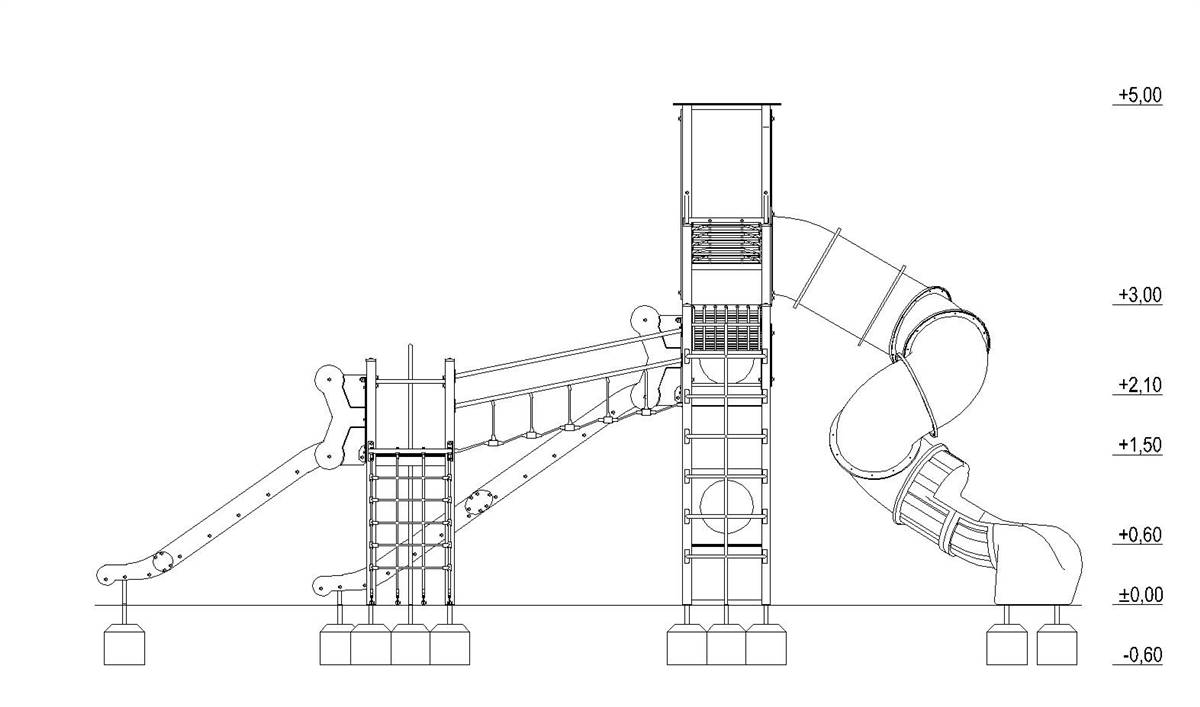 ST  - מתקן משולב נגיש - Dynamic Tower סדרת אורבן: 8.0 - תמונה מספר 3