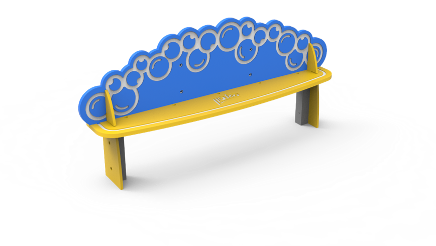 ספסל מעוצב עננים - תמונה מספר 1