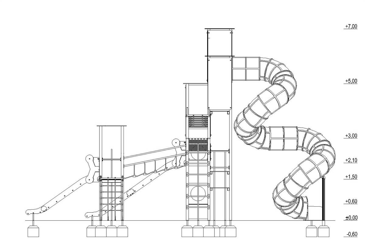 ST - מתקן משולב נגיש - Dynamic Tower סדרת אורבן: 9.0 - תמונה מספר 2