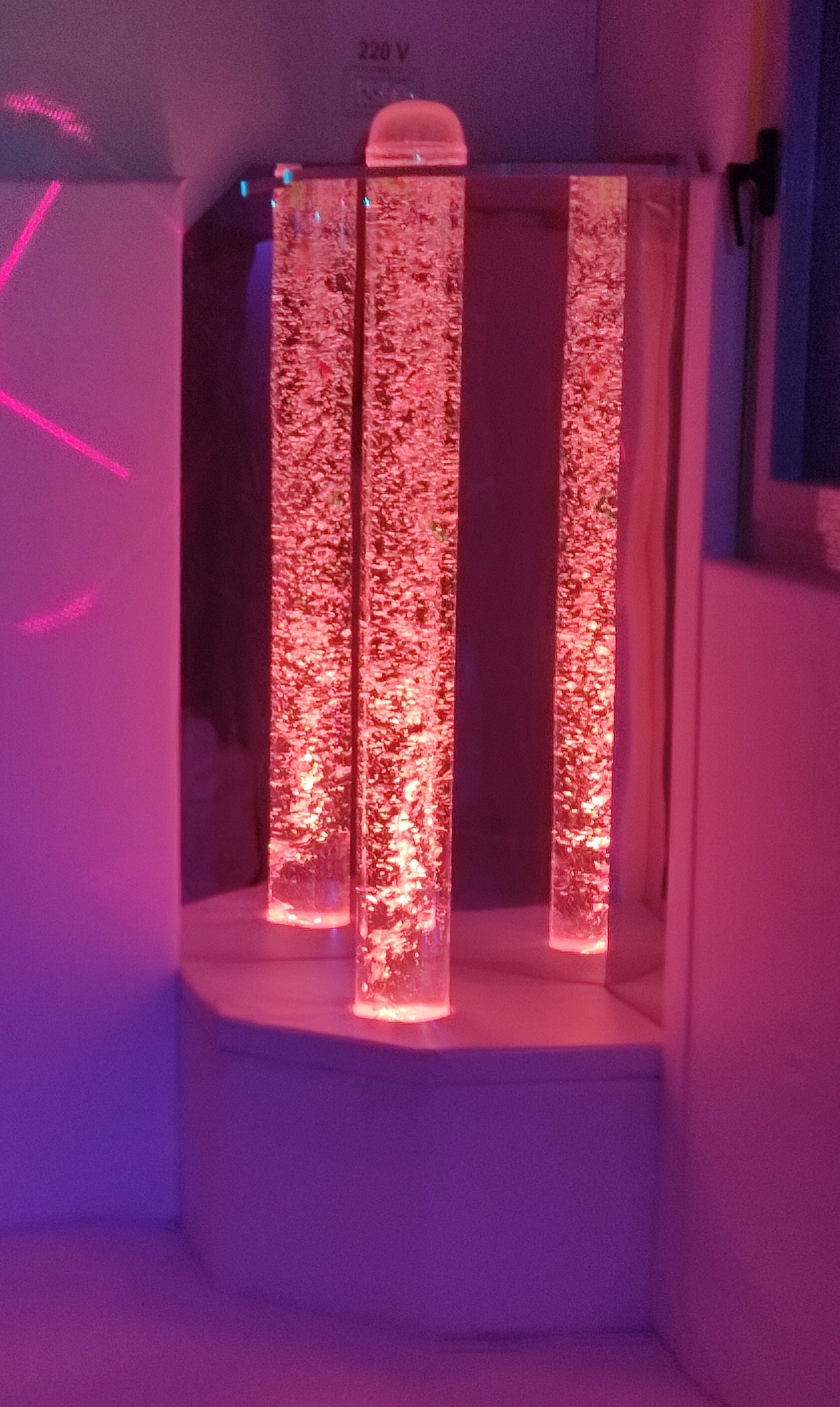 עמוד בועות אינטראקטיבי 1.95 מטר LED - תמונה מספר 5