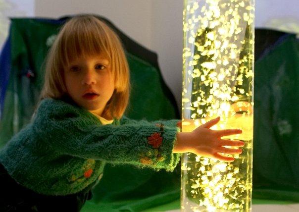 עמוד בועות אינטראקטיבי 1.95 מטר LED - תמונה מספר 1