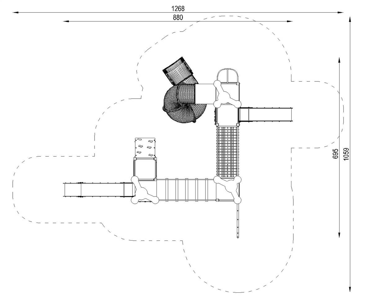 ST  - מתקן משולב נגיש - Dynamic Tower סדרת אורבן: 7.0 - תמונה מספר 3