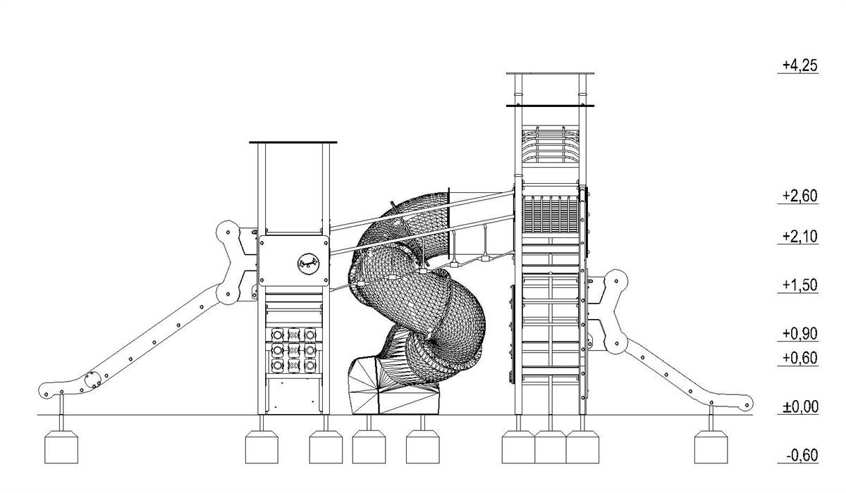 ST  - מתקן משולב נגיש - Dynamic Tower סדרת אורבן: 7.0 - תמונה מספר 2